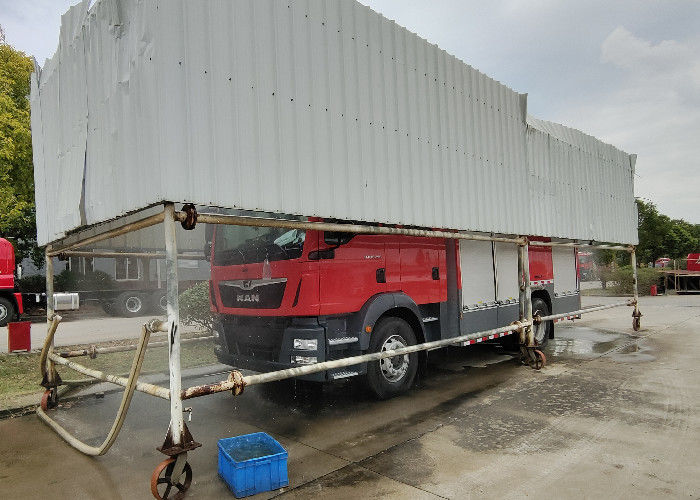 Euro 3 Emission standard 15ton Water And Foam Fire Truck Gross Weight 33000kg