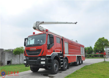 Hạng nặng 8 x 4 Lái Xe cứu hỏa Tháp nước trên không với chiều cao làm việc 25m