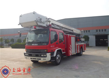 Thế hệ mới Sáu chỗ ngồi 30m Chiều cao làm việc Xe cứu hỏa thang trên không 2 trục