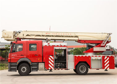 Nền tảng thang trên không cao 32m Xe cứu hỏa với hai chỗ ngồi 6x4 Drive