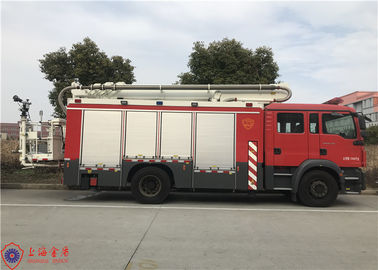 Thời gian điều chỉnh ngắn 4x2 Lái xe cứu hỏa thang trên không Chiều cao làm việc 25m