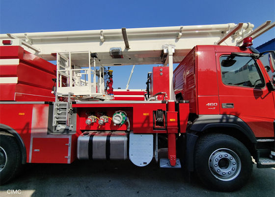 Xe chữa cháy thang trên không 2100nm 1080 vòng / phút với màn hình chữa cháy Lưu lượng 4800L / phút