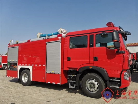 6000L nước 2000L bọt xe cứu hỏa thương mại 19800 kg trọng lượng